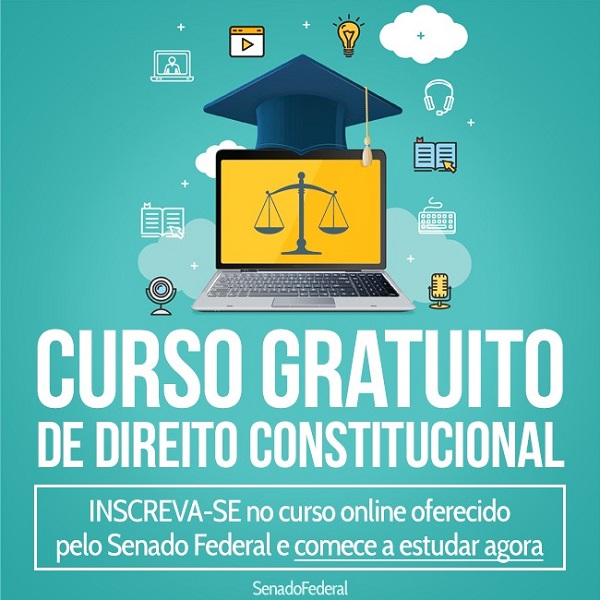 Aprenda CENPRE: curso gratuito de Direito Constitucional é oferecido pelo Senado Federal